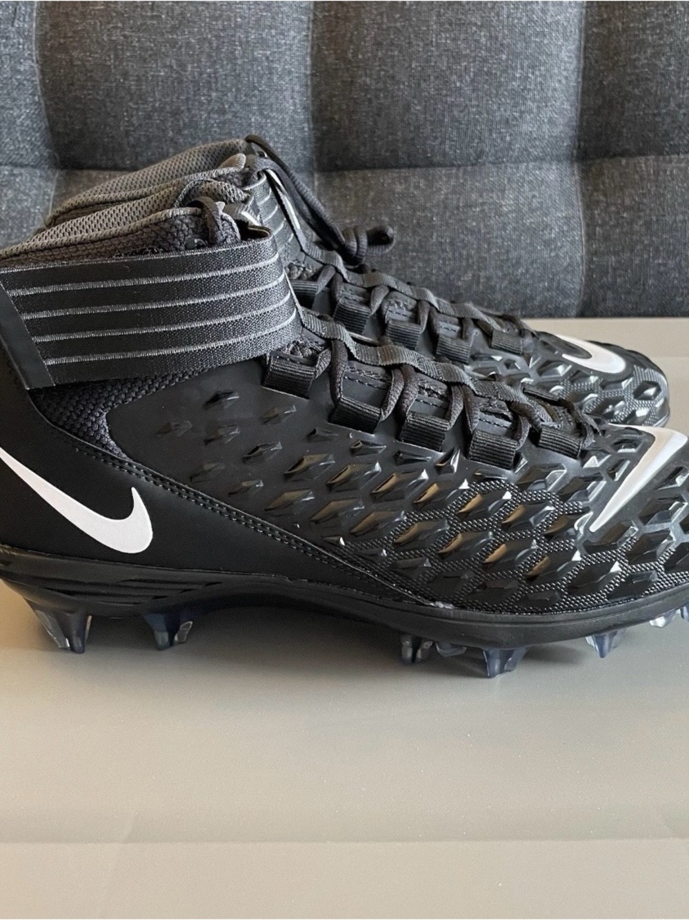 NIKE FORCE SAVAGE PRO 2 FOOTBALL CLEATS BLACK WHITE AH4000-002